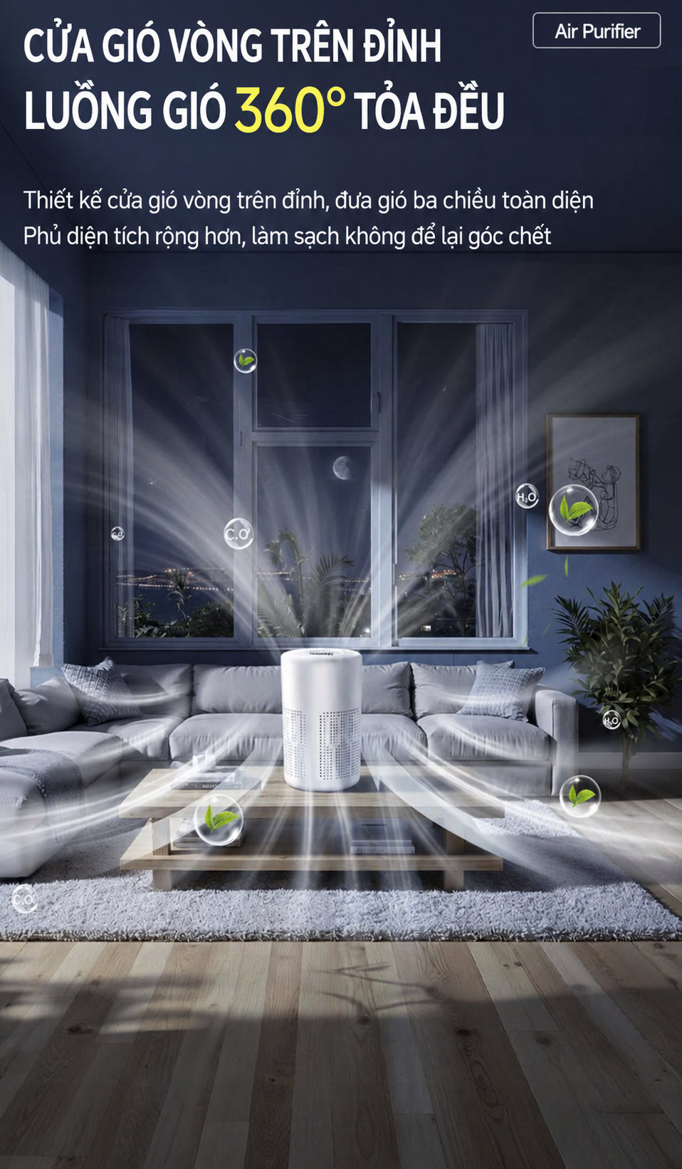 Luồng gió 360 độ